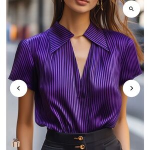 Satin top
With built in choker